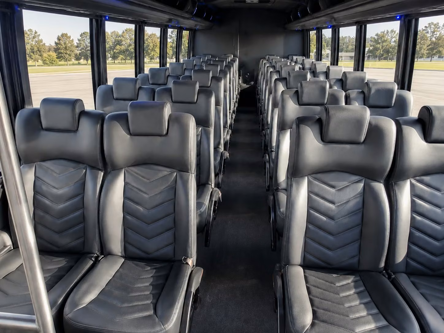 15 passenger minibus interior