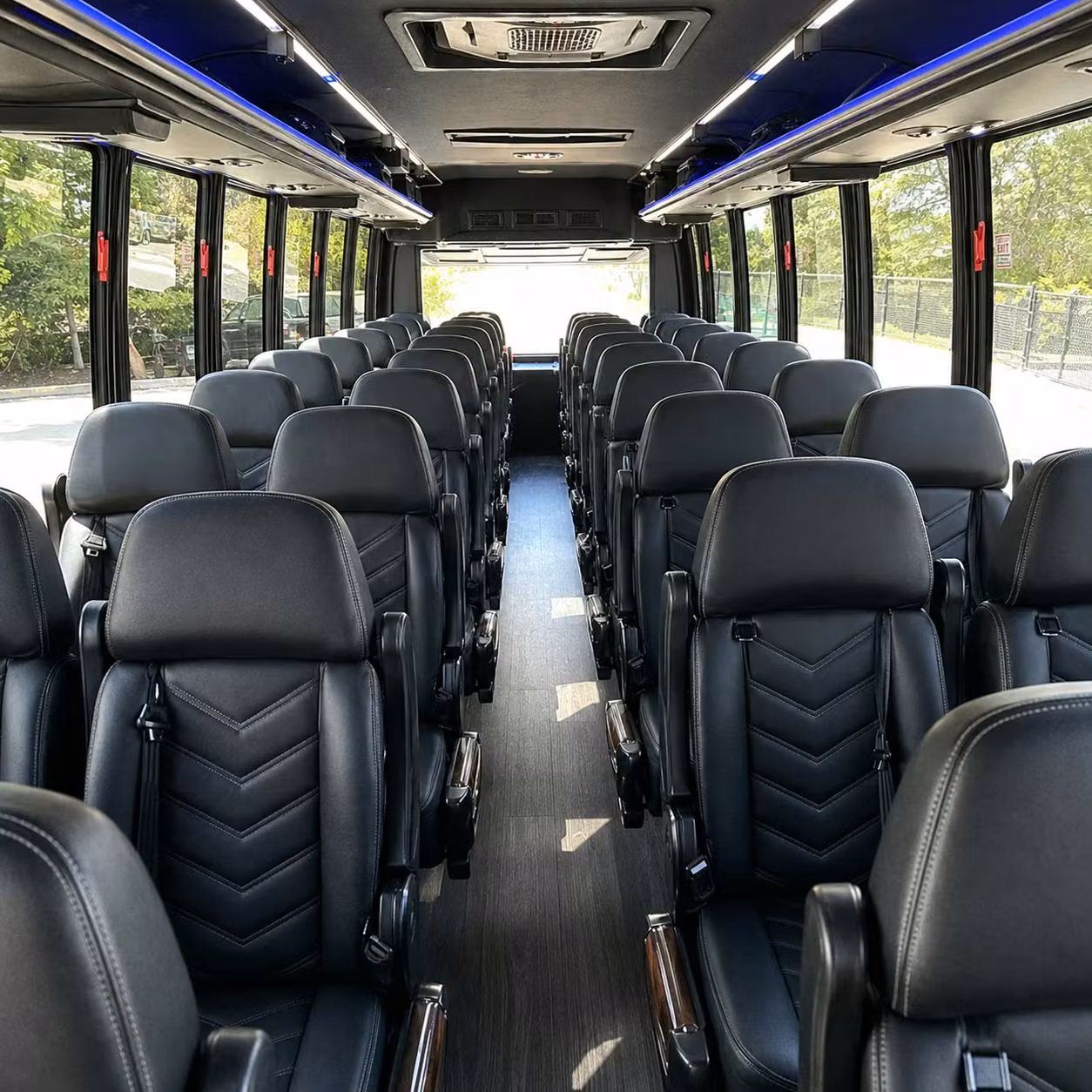 28 passenger minibus inside