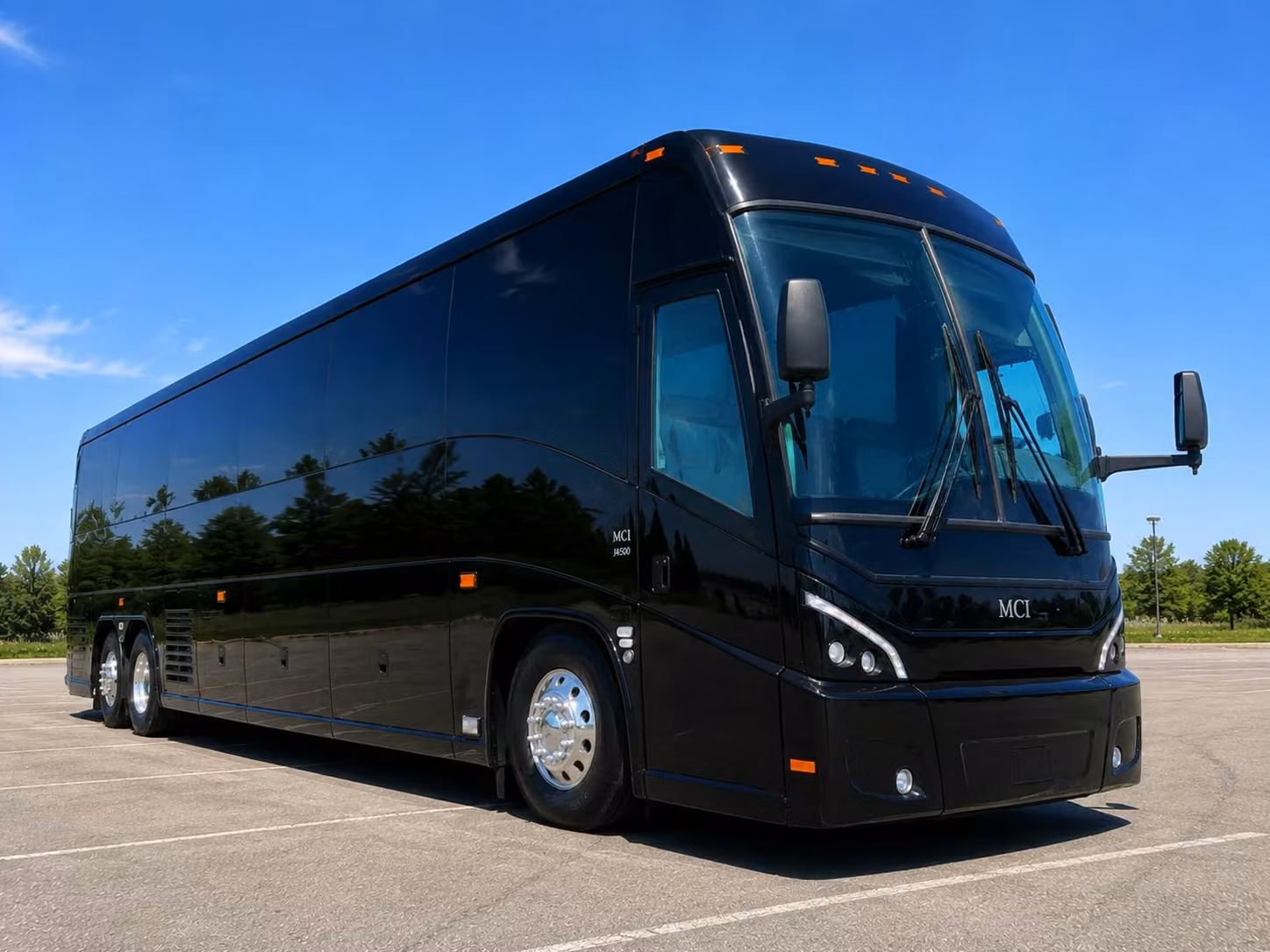 durham charter bus rental exterior