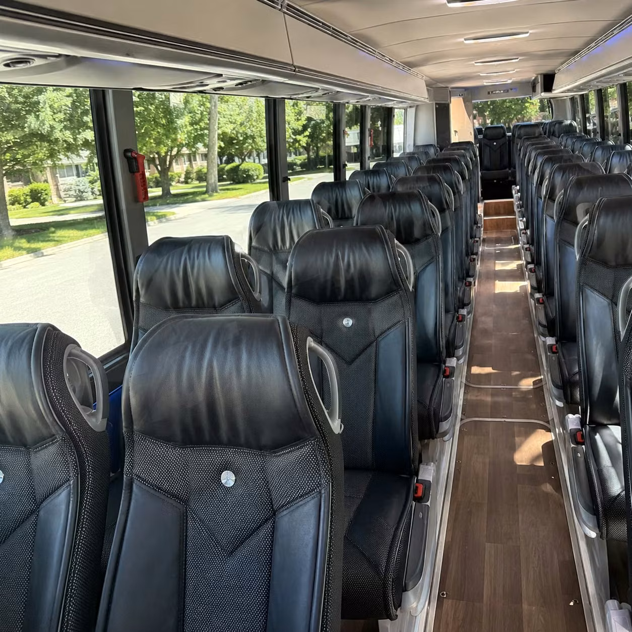 durham charter bus rental inside