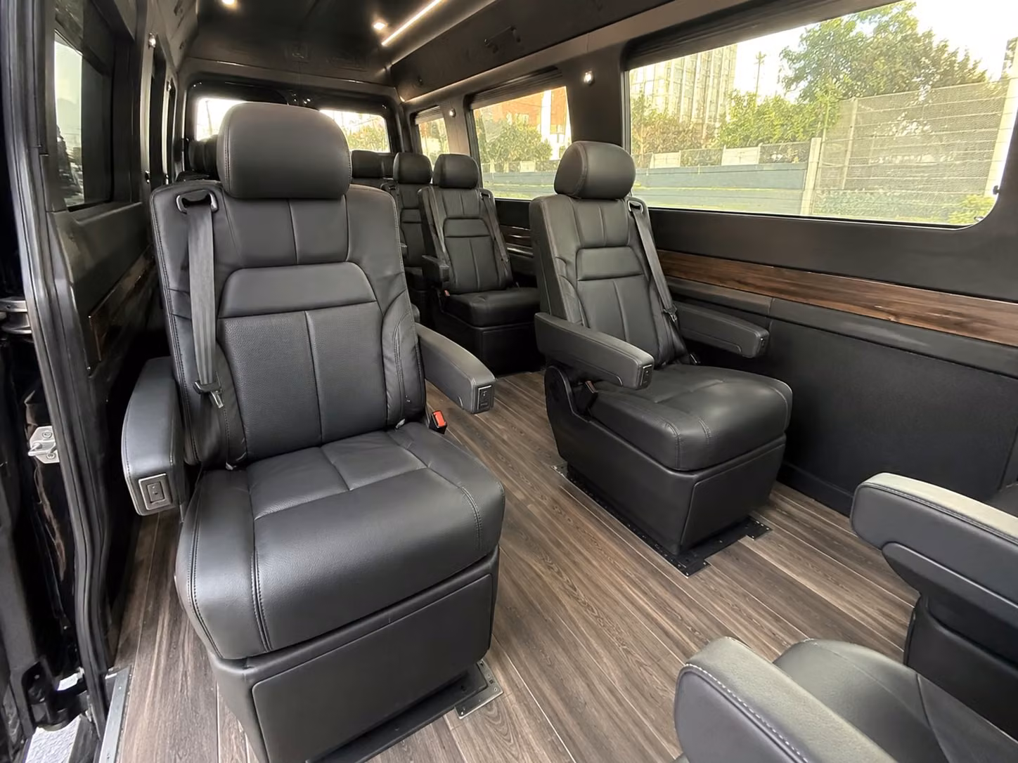 sprinter van with driver inside